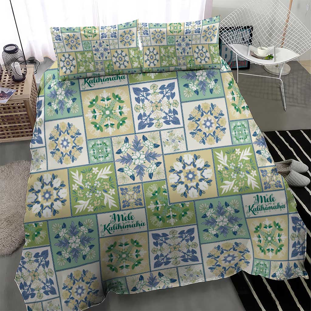 Mele Kalikimaka Hawaii Christmas Bedding Set Omaomao Seamless Floral Motif - Polynesian Pride