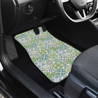 Mele Kalikimaka Hawaii Christmas Car Mats Omaomao Seamless Floral Motif - Polynesian Pride