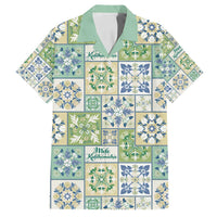 Mele Kalikimaka Hawaii Christmas Family Matching Tank Maxi Dress and Hawaiian Shirt Omaomao Seamless Floral Motif - Polynesian Pride