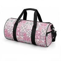 Mele Kalikimaka Hawaii Christmas Duffle Bag Akala Seamless Floral Motif LT9 - Polynesian Pride