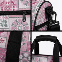 Mele Kalikimaka Hawaii Christmas Duffle Bag Akala Seamless Floral Motif LT9 - Polynesian Pride