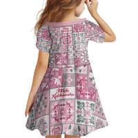 Mele Kalikimaka Hawaii Christmas Family Matching Mermaid Dress and Hawaiian Shirt Akala Seamless Floral Motif LT9 - Polynesian Pride