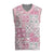 Mele Kalikimaka Hawaii Christmas Knitted V-Neck Vest Akala Seamless Floral Motif - Polynesian Pride