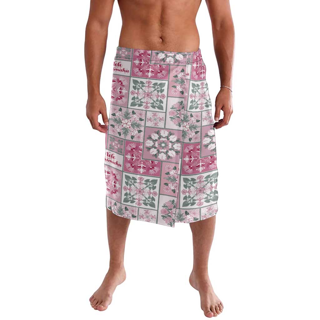 Mele Kalikimaka Hawaii Christmas Lavalava Akala Seamless Floral Motif - Polynesian Pride