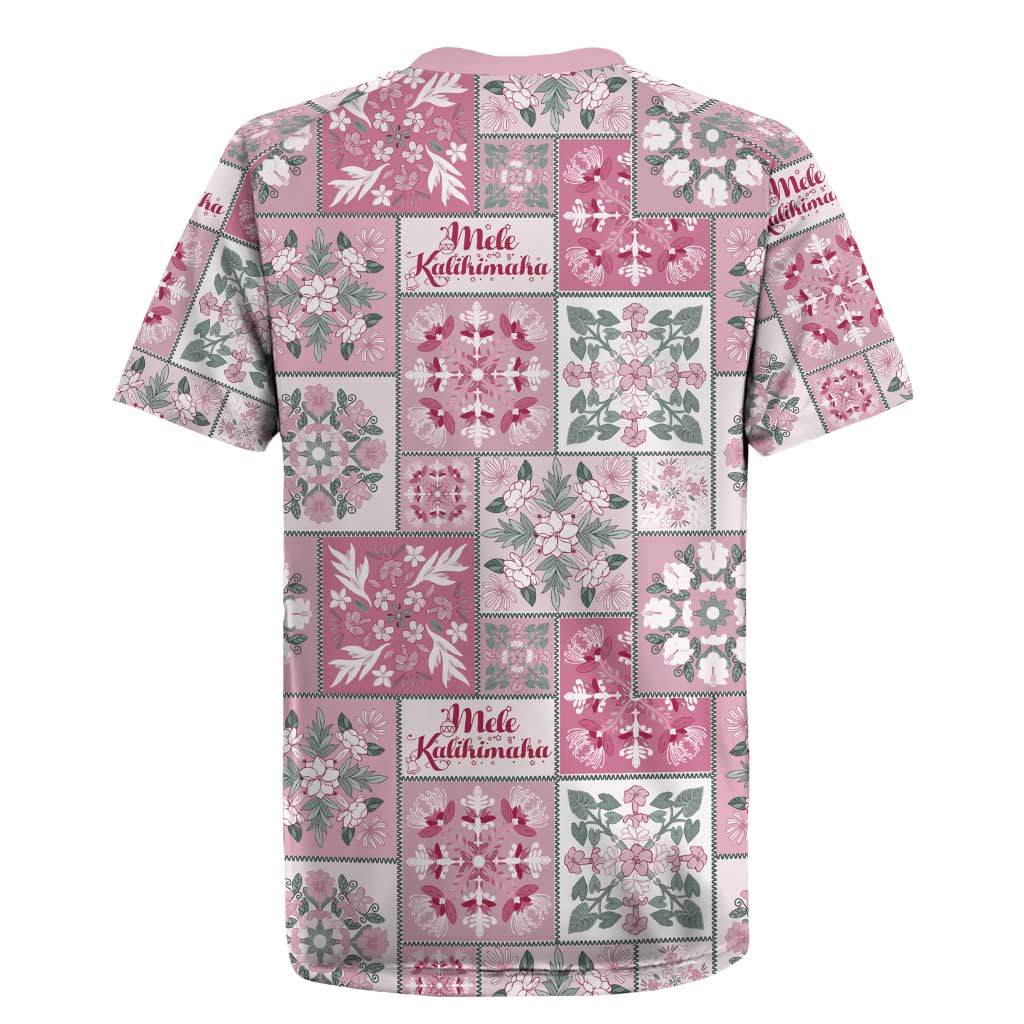 Mele Kalikimaka Hawaii Christmas Rugby Jersey Akala Seamless Floral Motif - Polynesian Pride