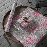 Mele Kalikimaka Hawaii Christmas Wrapping Paper Akala Seamless Floral Motif - Polynesian Pride