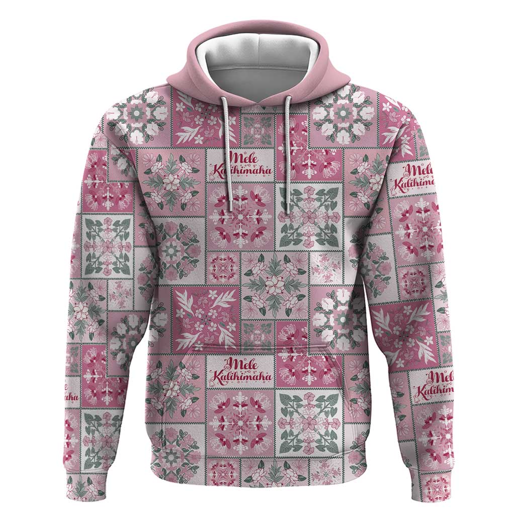 Mele Kalikimaka Hawaii Christmas Zip Hoodie Akala Seamless Floral Motif - Polynesian Pride