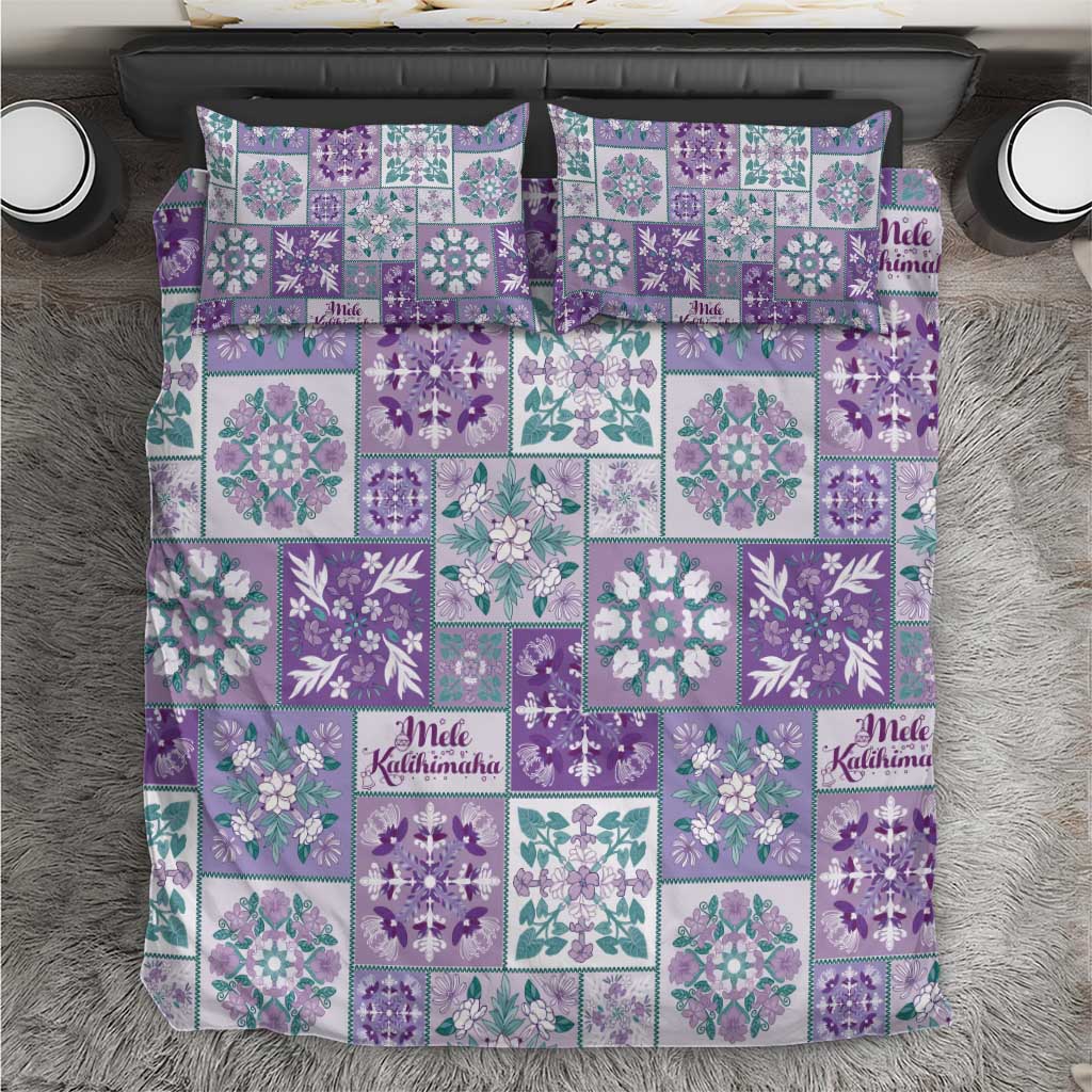 Mele Kalikimaka Hawaii Christmas Bedding Set Poni Seamless Floral Motif - Polynesian Pride