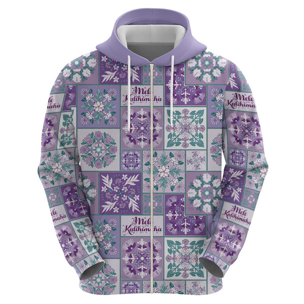 Mele Kalikimaka Hawaii Christmas Hoodie Poni Seamless Floral Motif - Polynesian Pride