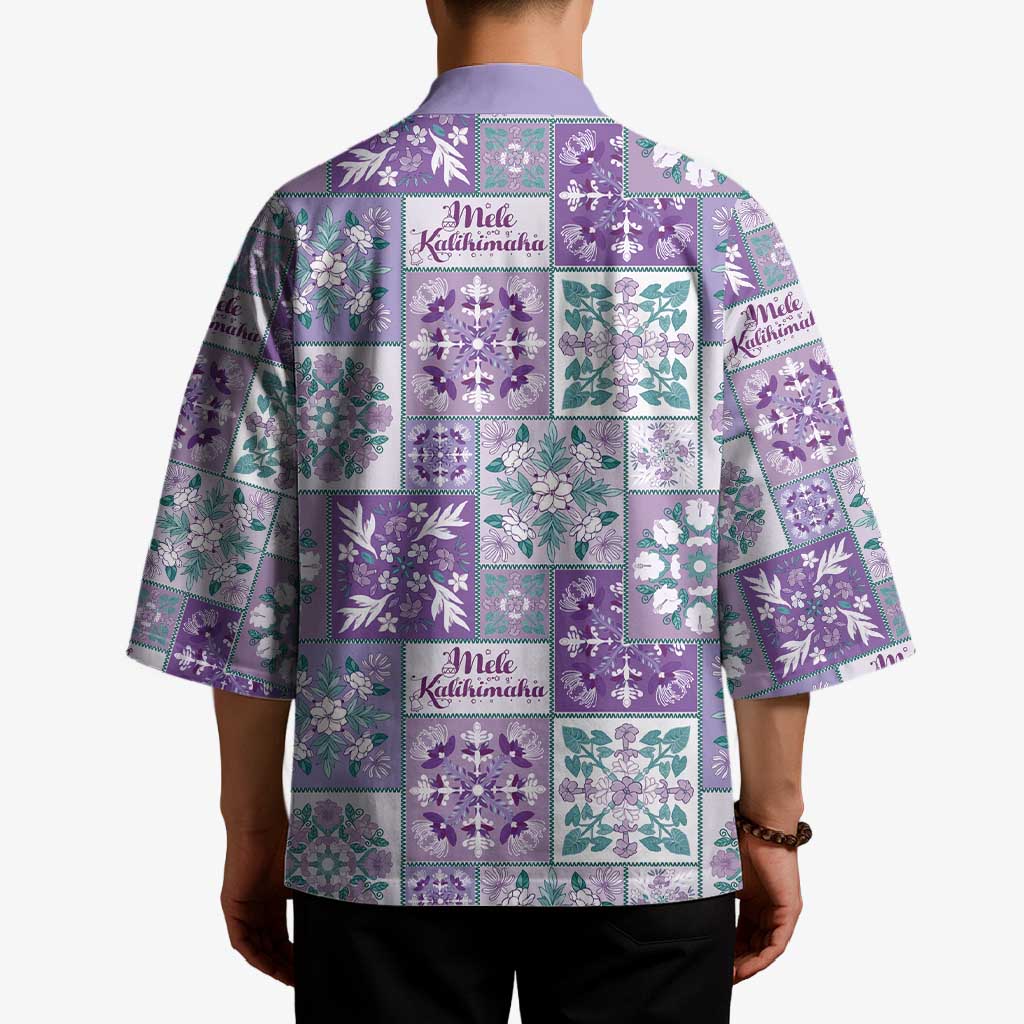 Mele Kalikimaka Hawaii Christmas Kimono Poni Seamless Floral Motif - Polynesian Pride