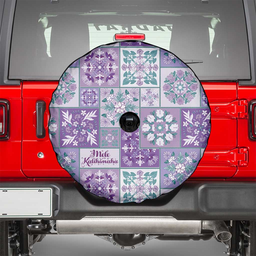 Mele Kalikimaka Hawaii Christmas Spare Tire Cover Poni Seamless Floral Motif - Polynesian Pride