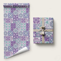 Mele Kalikimaka Hawaii Christmas Wrapping Paper Poni Seamless Floral Motif - Polynesian Pride