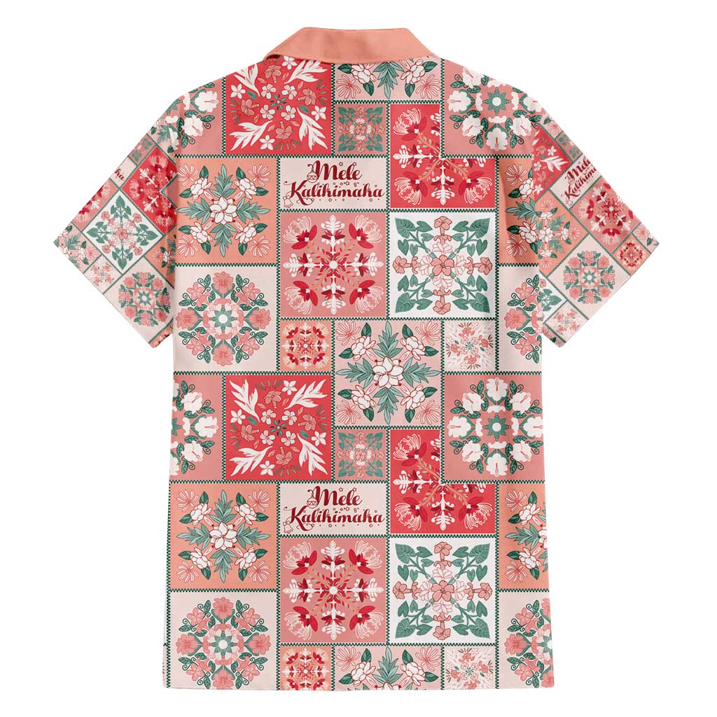 Mele Kalikimaka Hawaii Christmas Family Matching Long Sleeve Bodycon Dress and Hawaiian Shirt Ulaula Seamless Floral Motif LT9 - Polynesian Pride