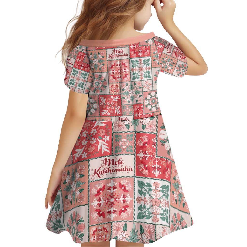 Mele Kalikimaka Hawaii Christmas Family Matching Mermaid Dress and Hawaiian Shirt Ulaula Seamless Floral Motif LT9 - Polynesian Pride