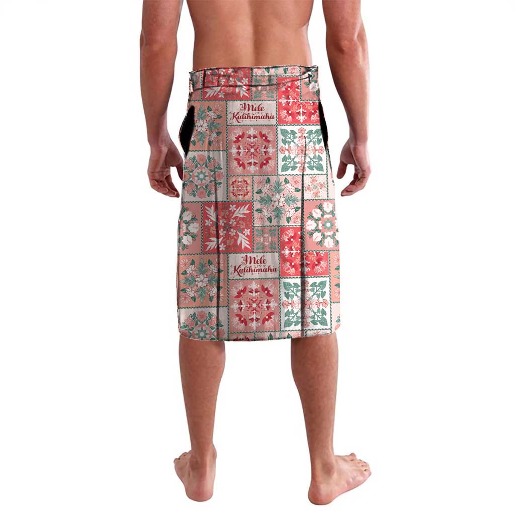 Mele Kalikimaka Hawaii Christmas Lavalava Ulaula Seamless Floral Motif - Polynesian Pride