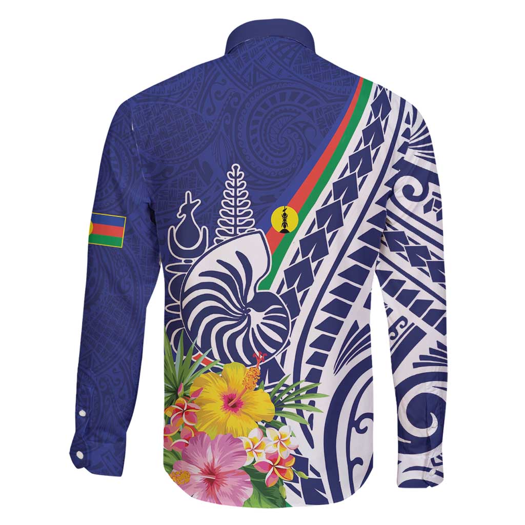 New Caledonia Kagu Bird Family Matching Tank Maxi Dress and Hawaiian Shirt Polynesian Tropical Flowers