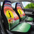 New Caledonia Nautilus Shell Car Seat Cover Polynesian Tropical Flowers