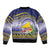 Tokelau Tuluma Bomber Jacket Polynesian Tropical Flowers