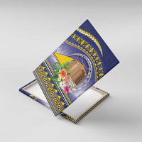 Tokelau Tuluma Canvas Wall Art Polynesian Tropical Flowers