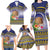 Tokelau Tuluma Family Matching Long Sleeve Bodycon Dress and Hawaiian Shirt Polynesian Tropical Flowers