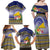 Tokelau Tuluma Family Matching Off Shoulder Maxi Dress and Hawaiian Shirt Polynesian Tropical Flowers