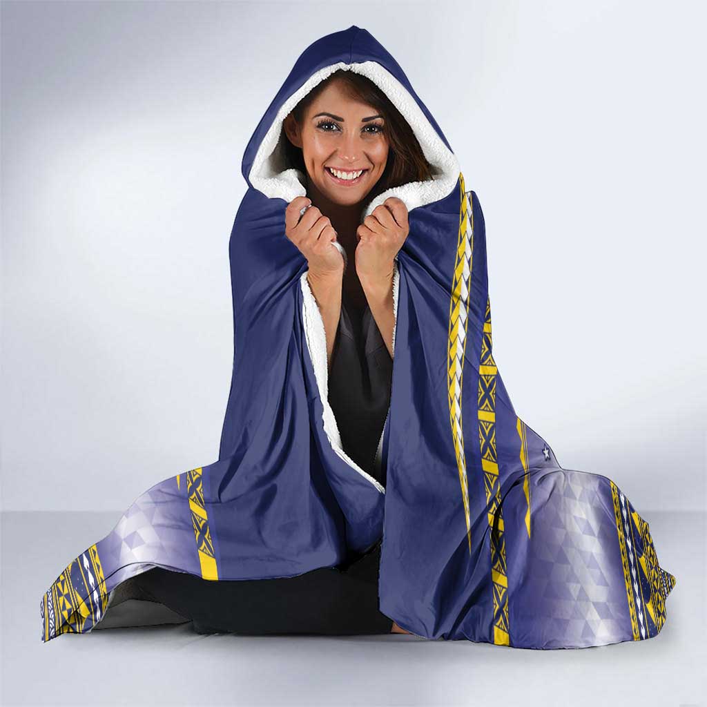 Tokelau Tuluma Hooded Blanket Polynesian Tropical Flowers
