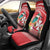 Wallis et Futuna Kingfisher Car Seat Cover Polynesian Tropical Flowers