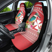 Wallis et Futuna Kingfisher Car Seat Cover Polynesian Tropical Flowers LT9 - Polynesian Pride