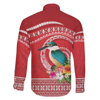 Wallis et Futuna Kingfisher Family Matching Puletasi and Hawaiian Shirt Polynesian Tropical Flowers LT9 - Polynesian Pride
