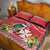 Wallis et Futuna Kingfisher Quilt Bed Set Polynesian Tropical Flowers