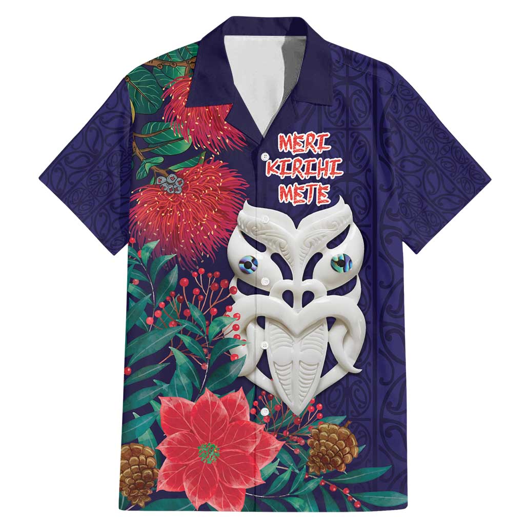 Maori Wheku Meri Kirihimete Personalised Family Matching Mermaid Dress and Hawaiian Shirt All Blue Indigenous Maori Motif - Polynesian Pride