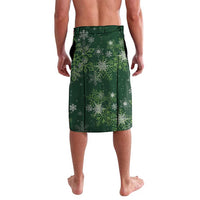Tui Meri Kirihimete Personalised Lavalava Pohutukawa Flowers Green Motif - Polynesian Pride