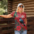Tui Meri Kirihimete Personalised Women Polo Shirt Pohutukawa Flowers Red Motif - Polynesian Pride