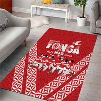 Mate Ma'a Tonga Area Rug Tongan Sipi Tau Ngatu Inspired Red LT9 - Polynesian Pride