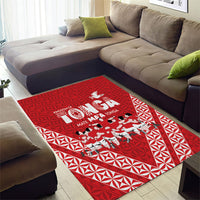 Mate Ma'a Tonga Area Rug Tongan Sipi Tau Ngatu Inspired Red LT9 - Polynesian Pride