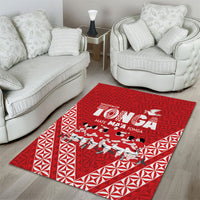 Mate Ma'a Tonga Area Rug Tongan Sipi Tau Ngatu Inspired Red LT9 - Polynesian Pride