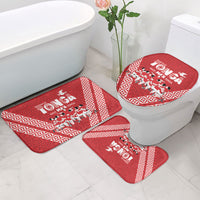 Mate Ma'a Tonga Bathroom Set Tongan Sipi Tau Ngatu Inspired Red LT9 - Polynesian Pride