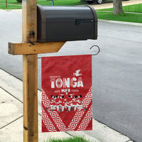 Mate Ma'a Tonga Garden Flag Tongan Sipi Tau Ngatu Inspired Red LT9 - Polynesian Pride