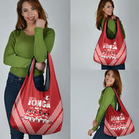 Mate Ma'a Tonga Grocery Bag Tongan Sipi Tau Ngatu Inspired Red LT9 - Polynesian Pride