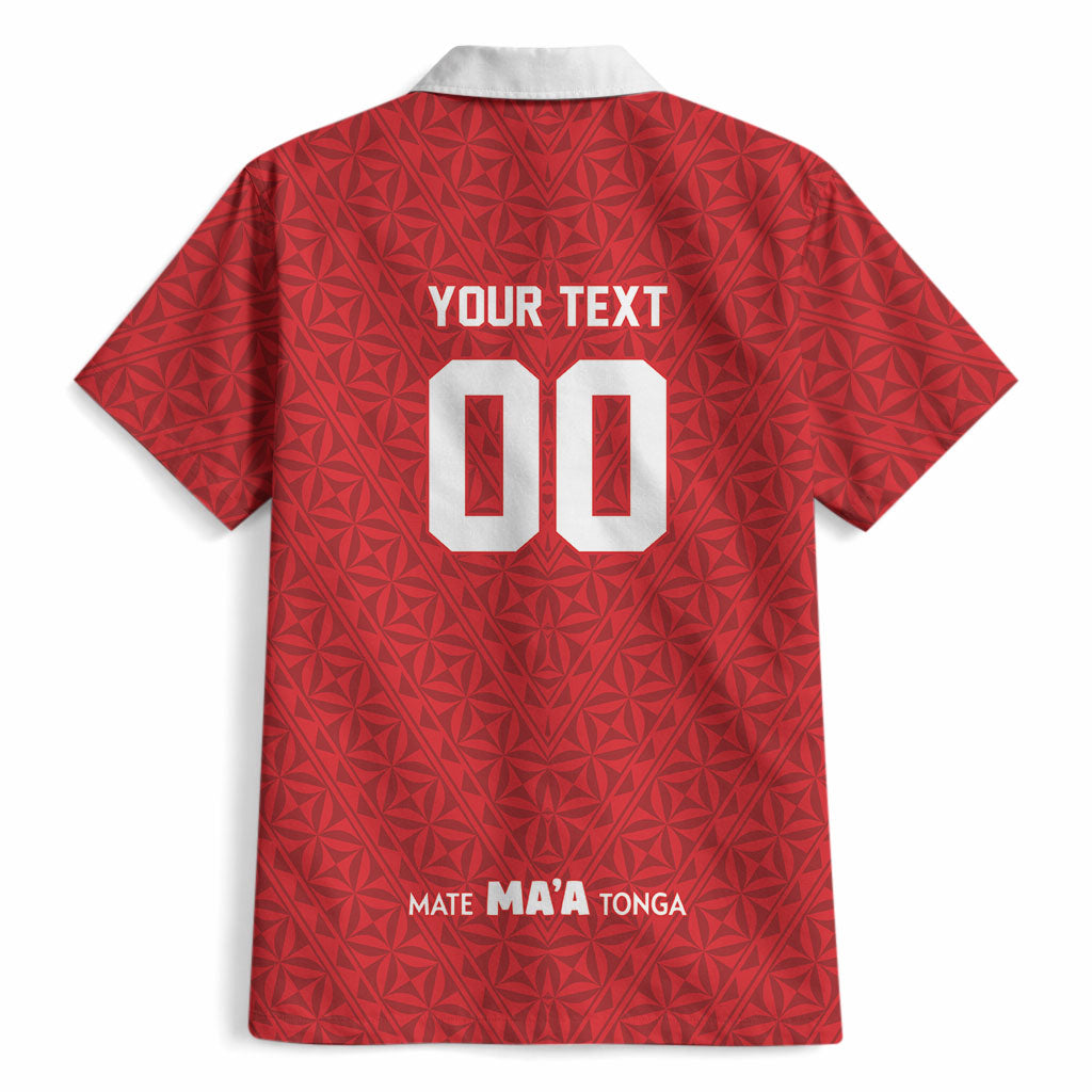 Mate Ma'a Tonga Custom Hawaiian Shirt Tongan Sipi Tau Ngatu Inspired Red LT9 - Polynesian Pride