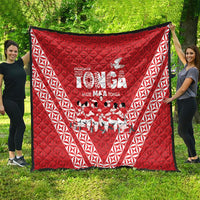 Mate Ma'a Tonga Quilt Tongan Sipi Tau Ngatu Inspired Red LT9 - Polynesian Pride