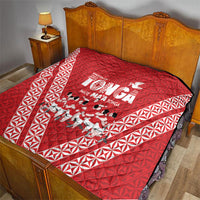 Mate Ma'a Tonga Quilt Tongan Sipi Tau Ngatu Inspired Red LT9 - Polynesian Pride