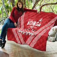 Mate Ma'a Tonga Quilt Tongan Sipi Tau Ngatu Inspired Red LT9 - Polynesian Pride