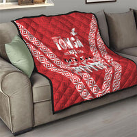Mate Ma'a Tonga Quilt Tongan Sipi Tau Ngatu Inspired Red LT9 - Polynesian Pride
