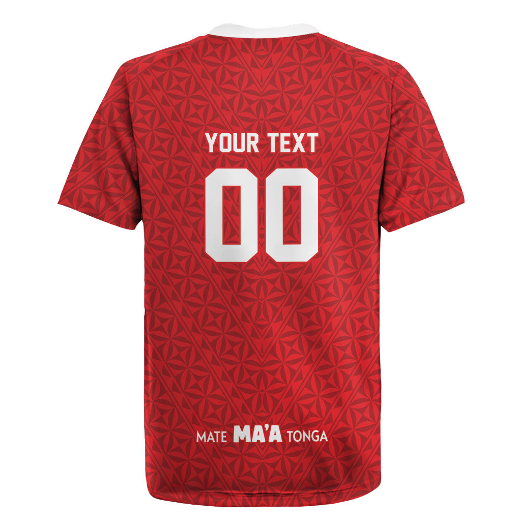 Mate Ma'a Tonga Custom Rugby Jersey Tongan Sipi Tau Ngatu Inspired Red LT9 - Polynesian Pride