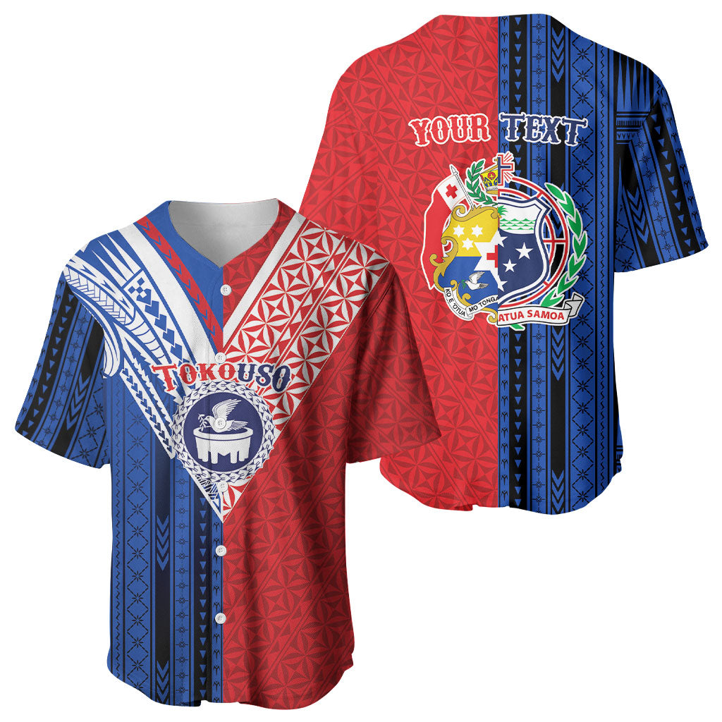 TokoUso Samoa Tonga Personalised Baseball Jersey Pacific Brotherhood Tribal Pattern LT9 - Polynesian Pride