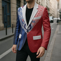 TokoUso Samoa Tonga Personalised Blazer Pacific Brotherhood Tribal Pattern LT9 - Polynesian Pride
