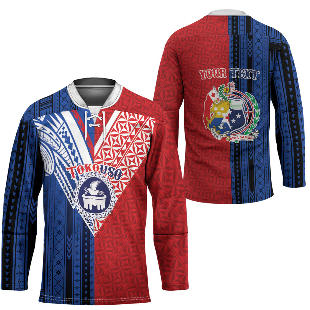 TokoUso Samoa Tonga Personalised Hockey Jersey Pacific Brotherhood Tribal Pattern LT9 - Polynesian Pride