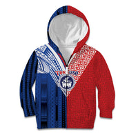 TokoUso Samoa Tonga Personalised Kid Hoodie Pacific Brotherhood Tribal Pattern LT9 Zip Hoodie Multicolor - Polynesian Pride