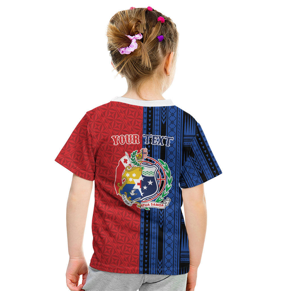 TokoUso Samoa Tonga Personalised Kid T Shirt Pacific Brotherhood Tribal Pattern LT9 - Polynesian Pride